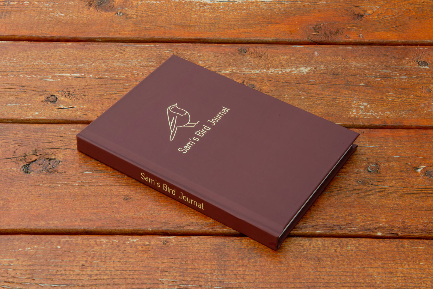 Chickadee Red Personalized Birding Logbook