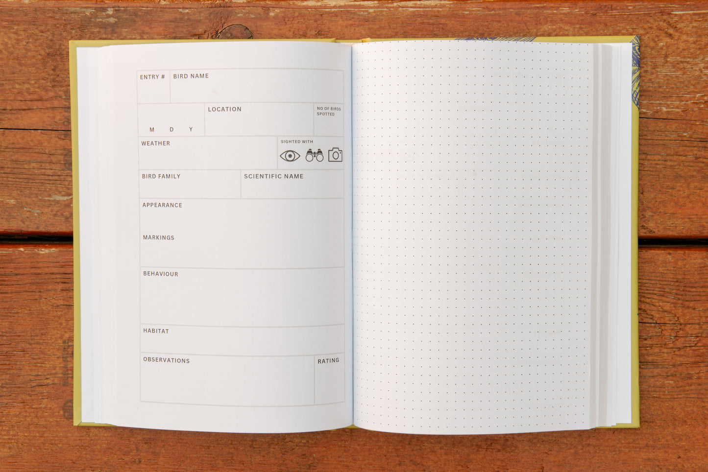 Chickadee Red Personalized Birding Logbook