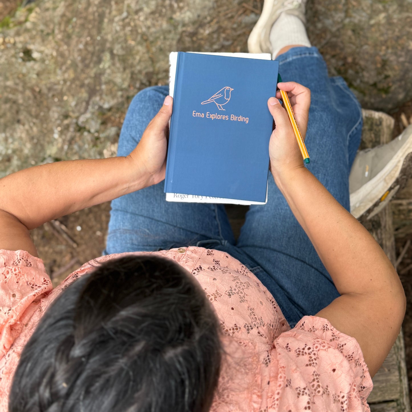 Chickadee Blue Personalized Birding Logbook