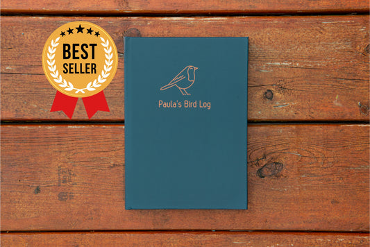 Chickadee Blue Personalized Birding Logbook